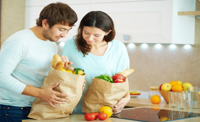 weekly or monthly grocery shopping which works better
